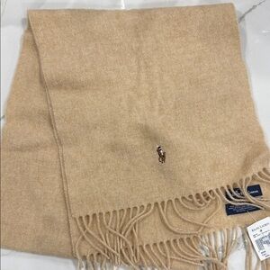 Ralph Lauren Tan Wool Scarf